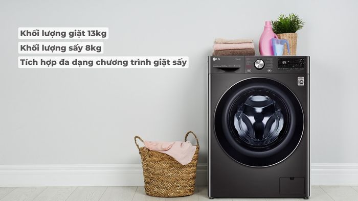 Chương trình giặt sấy đa dạng